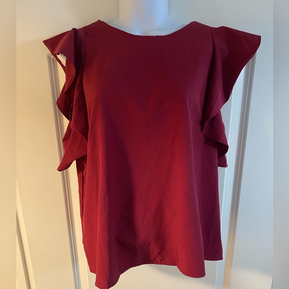 Ruffled short sleeve top - Picture 1 of 1